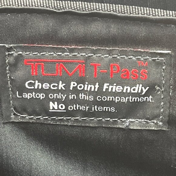Tumi Alpha 3 Black Nylon Handles & Shoulder Strap T-Pass Laptop Briefcase Sz L - Picture 14 of 16